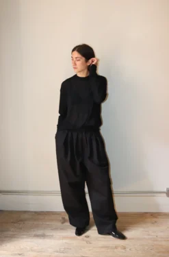 C.T. Plage – Ladies Round Longsleeve Pullover CT24301-15 – Black