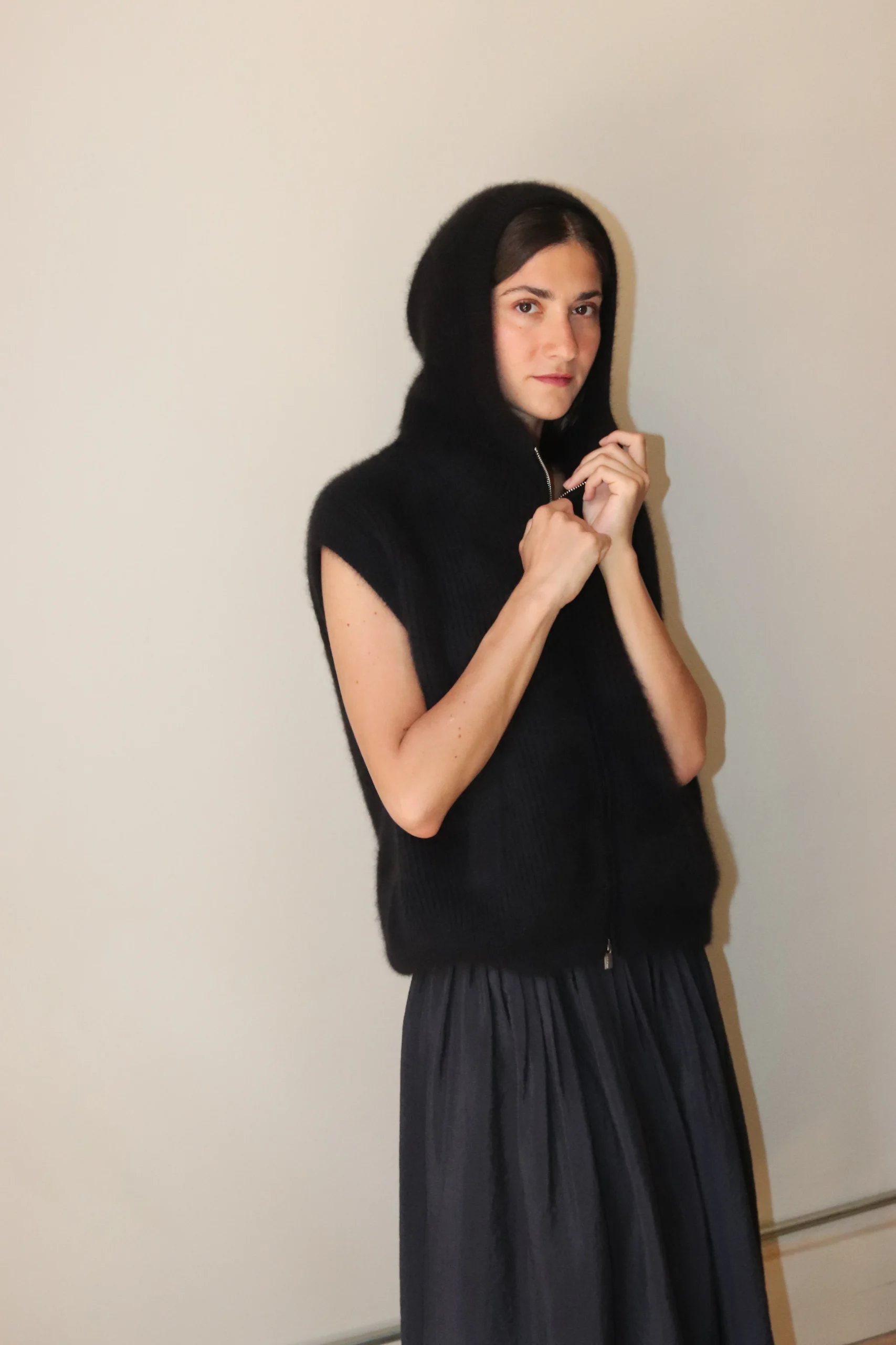 C.T. Plage – Ladies Hood Vest CT24322-15 – Black 3 C.T. Plage – Ladies Hood Vest CT24322-15 – Black