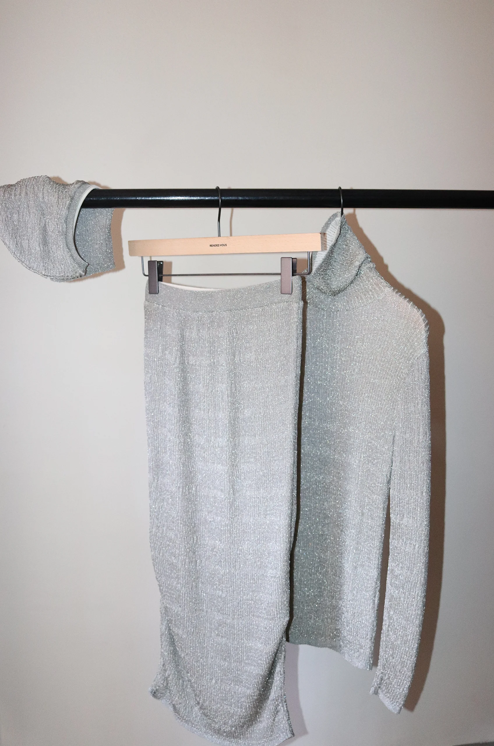 BABACO – Lurex Rib Skirt BA01-TG42 – Silver 3 BABACO – Lurex Rib Skirt BA01-TG42 – Silver