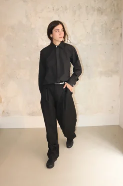 CAMIEL FORTGENS – Inside-Out Basic Shirt – Black