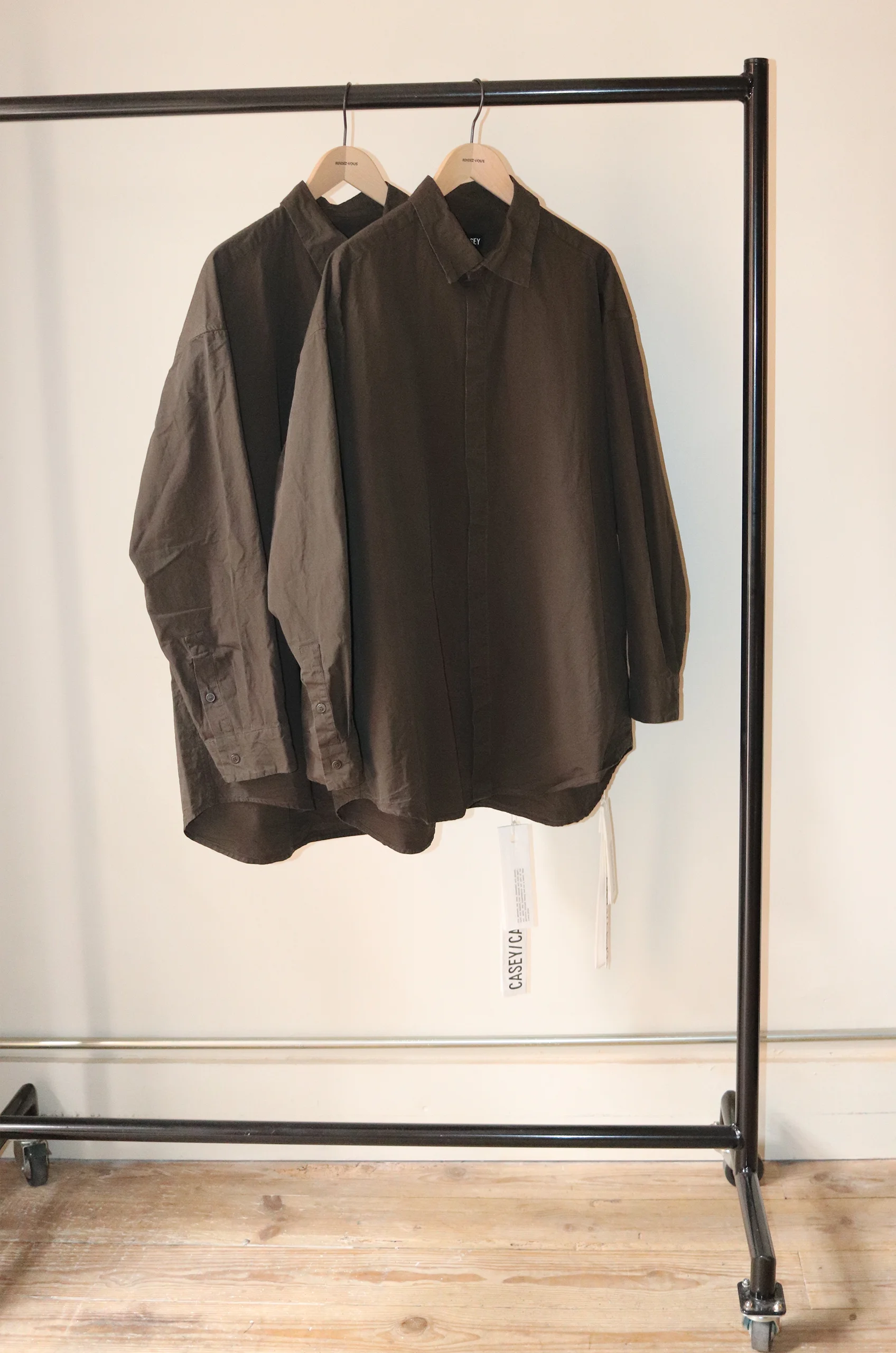 Casey Casey – Volume Shirt 23HC268 – Khaki Tan 4 Casey Casey – Volume Shirt 23HC268 – Khaki Tan – Image 2