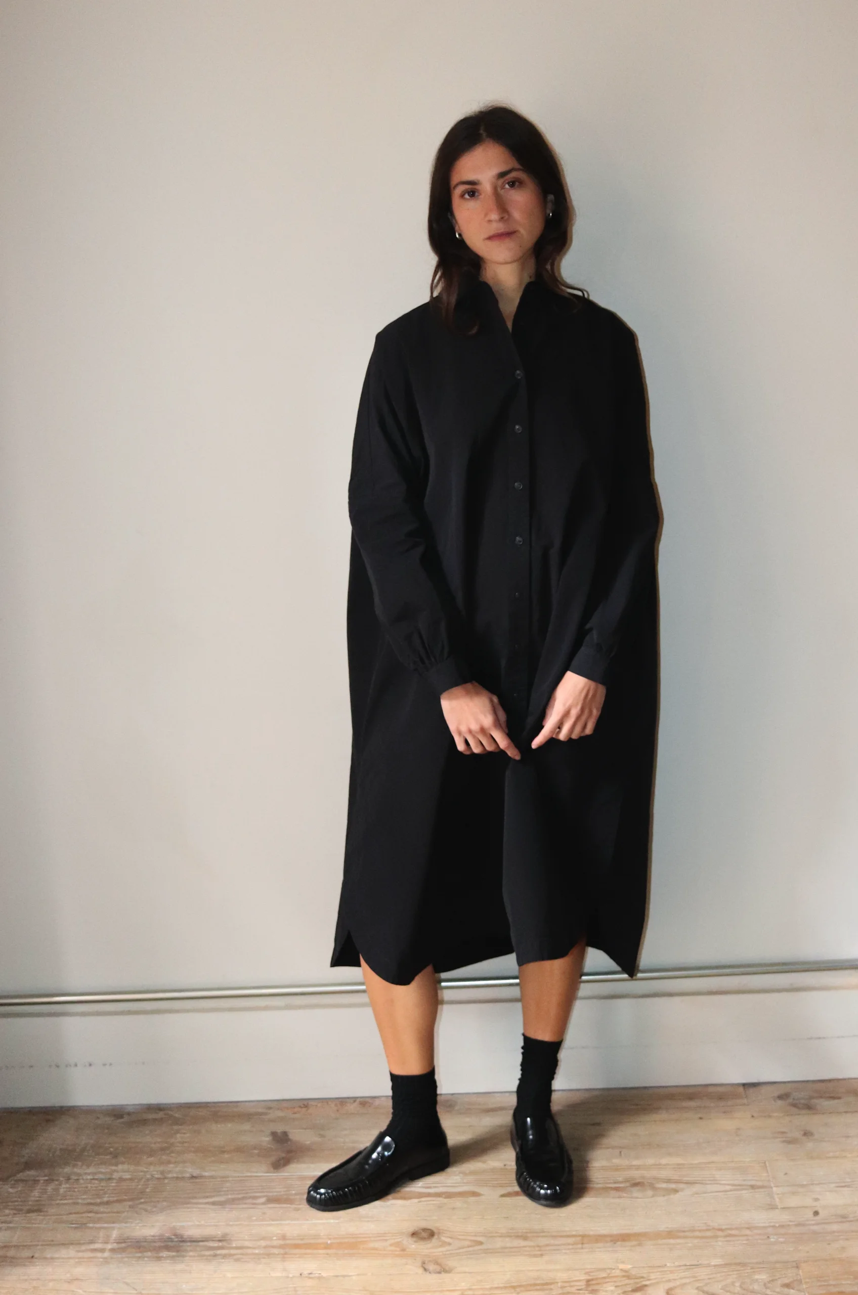 Casey Casey – Yuki Longue Shirt 23FC361 – Black 4 Casey Casey – Yuki Longue Shirt 23FC361 – Black – Image 2