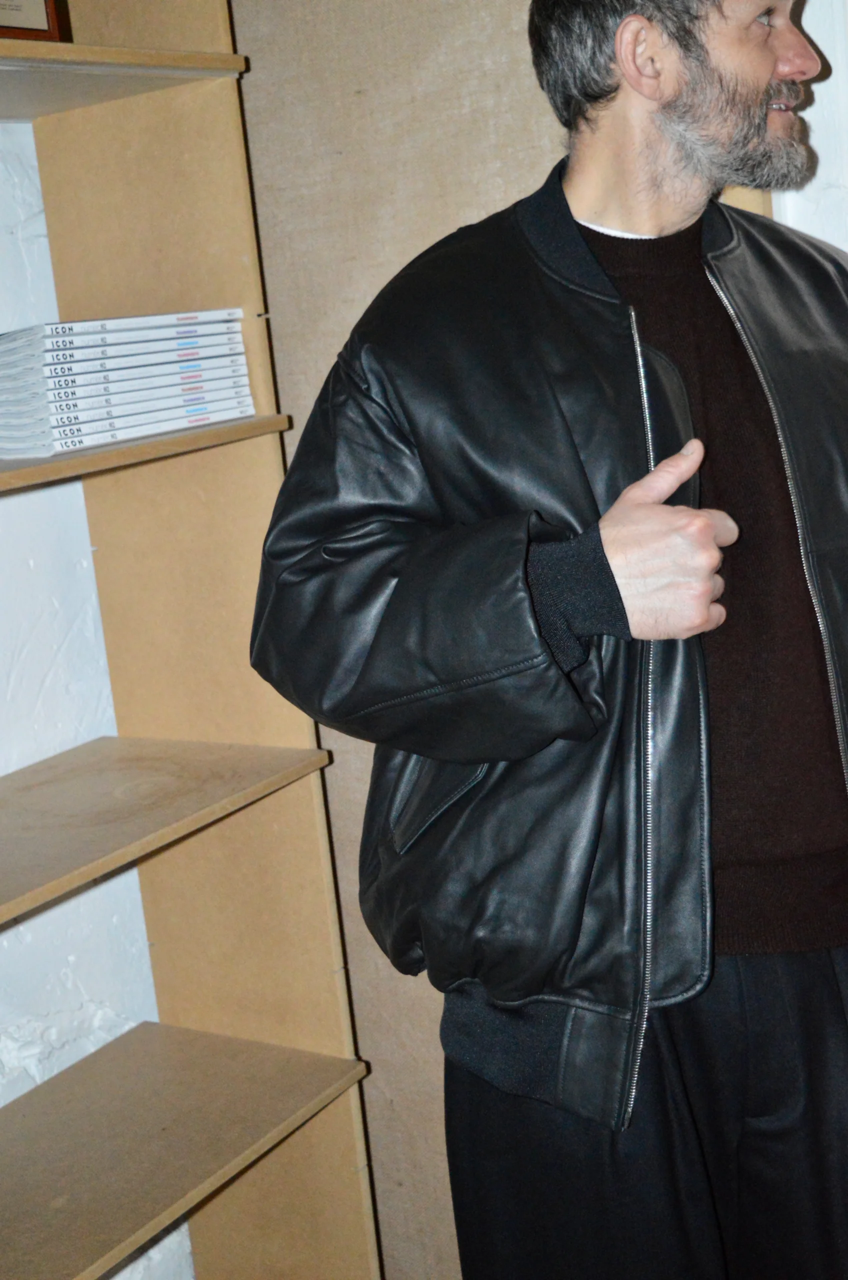 SSSTEIN – Jacket Sheep Leather ST.922 – Black 4 SSSTEIN – Jacket Sheep Leather ST.922 – Black – Image 2