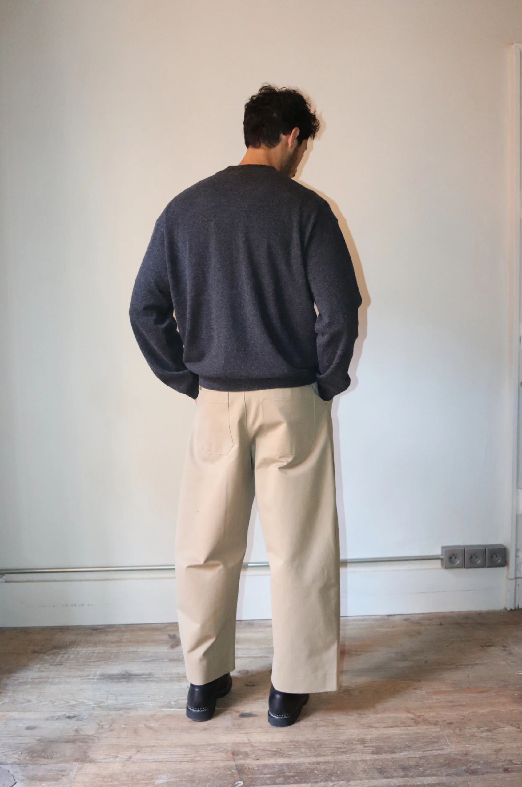 Studio Nicholson – SORTE SNM-351 Peached Cotton Twill Pant – Tan 3 Studio Nicholson – SORTE SNM-351 Peached Cotton Twill Pant – Tan