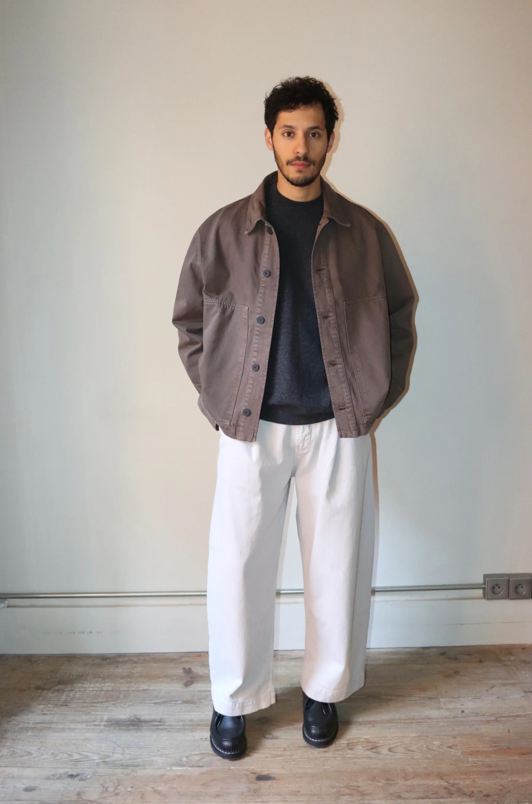 Studio Nicholson – PUCH SNM-1244 Garment Dye Denim Pant – Bone Grey 3 Studio Nicholson – PUCH SNM-1244 Garment Dye Denim Pant – Bone Grey
