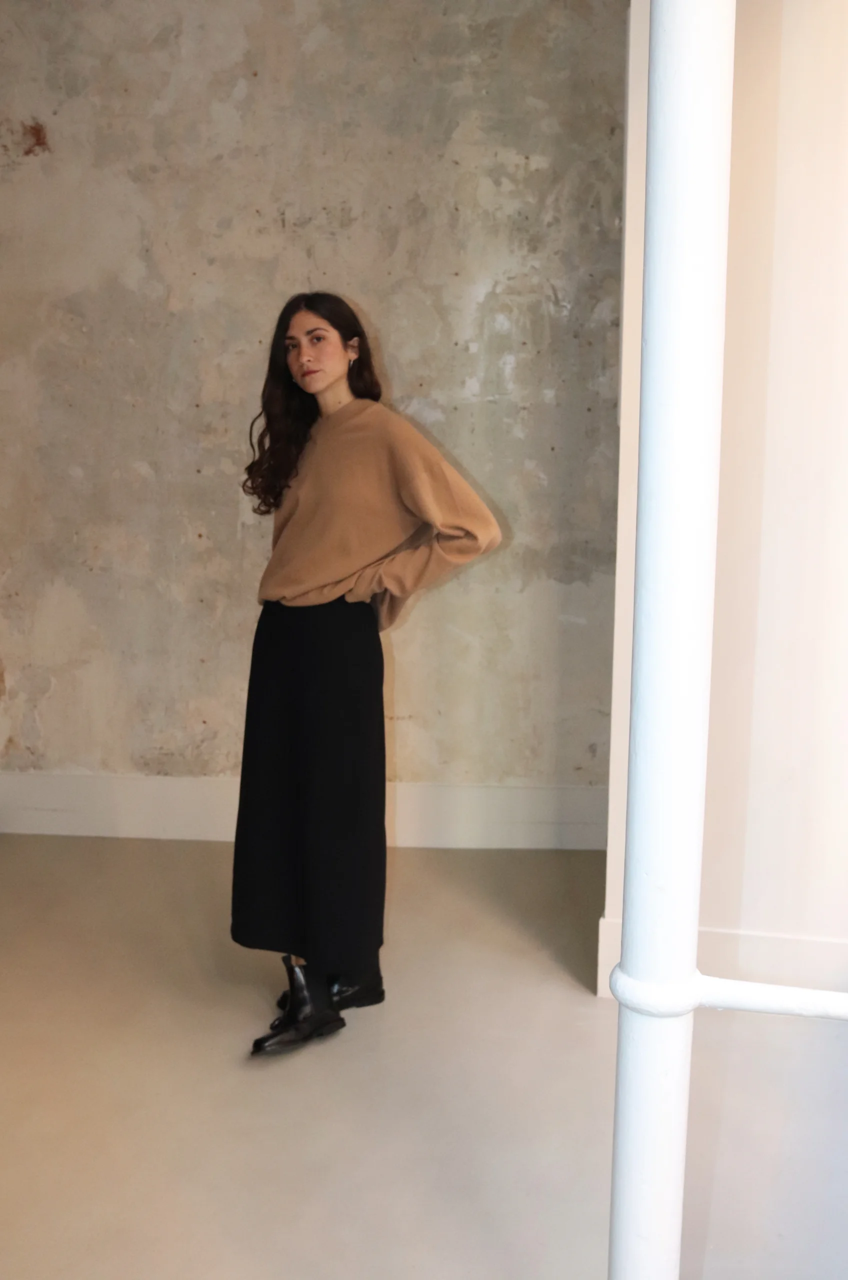 Studio Nicholson – FIORE SNW-1476 Knitwear – Peanut 4 Studio Nicholson – FIORE SNW-1476 Knitwear – Peanut – Image 2