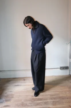 ATON – Wide Easy Pants PRAGCM0110 – Black