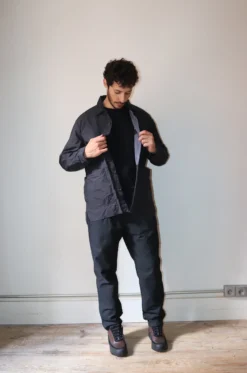 Sage De Cret – Cotton Twill Typewriter Shirt Jacket 31-40-6158 – Black