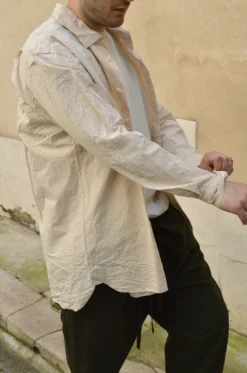 Casey-Casey – Big Raccourcie Shirt – Porcelain