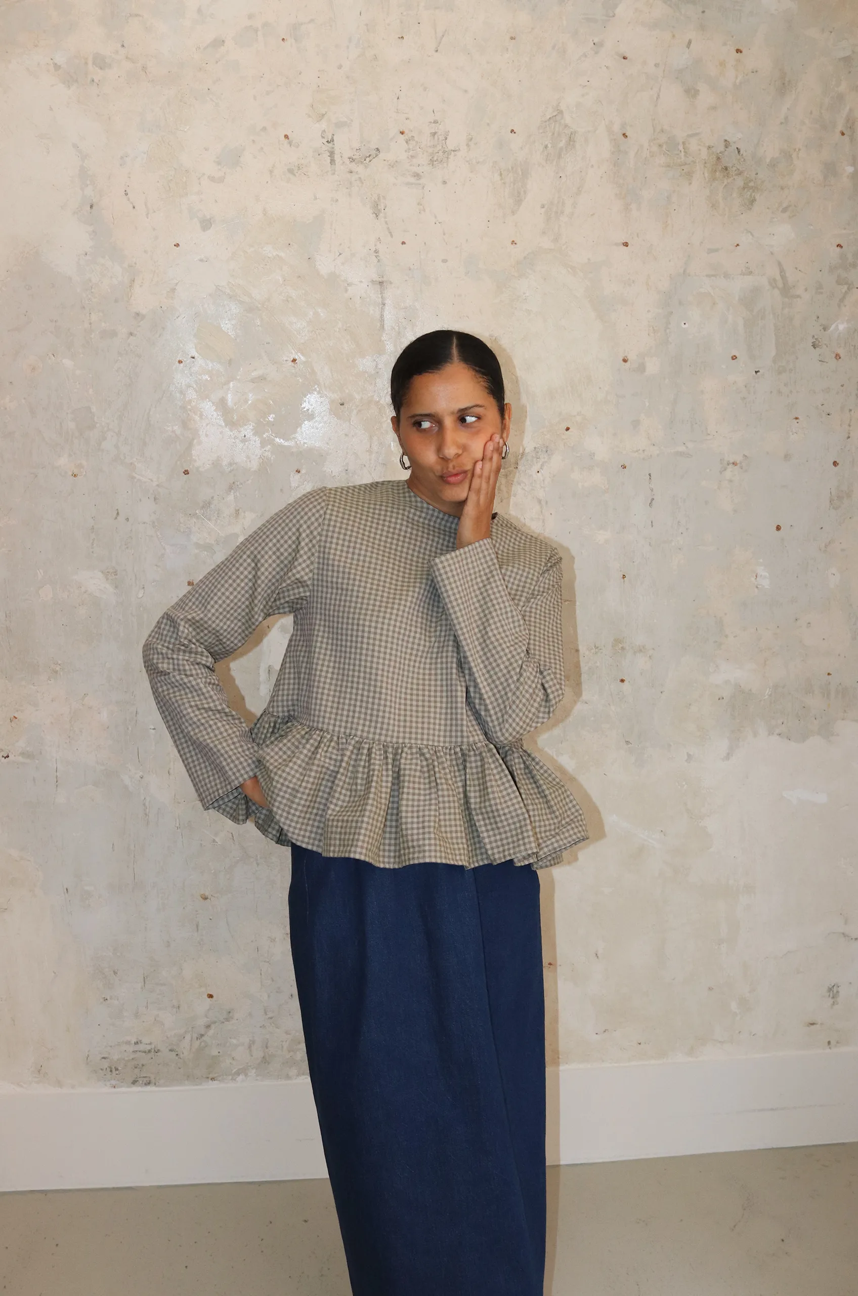 Eleph – Mumu Top L/S C6010306 – Brown Check 3 Eleph – Mumu Top L/S C6010306 – Brown Check