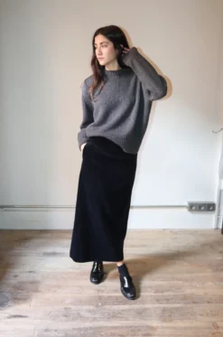 ATON – Crewneck Sweater KRAGCW0813 – Charcoal Grey