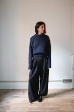 ATON – Crewneck Sweater KRAGCW0404 – Navy