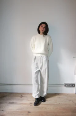 ATON – Tucked Wide Pants PRAGCW0806 – Warm White