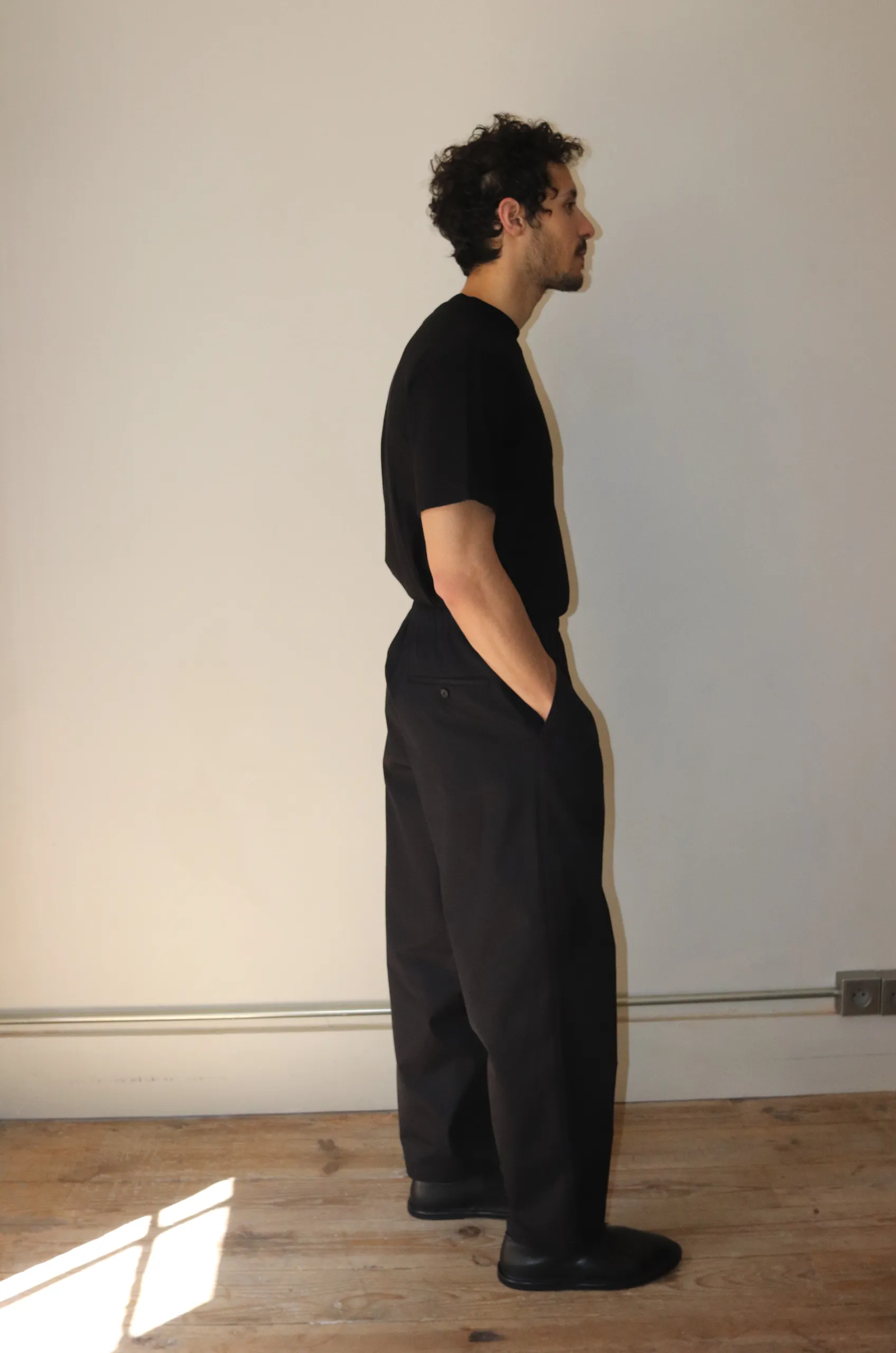 Stein – Drawstring Wide Trousers – Black 3 Stein – Drawstring Wide Trousers – Black