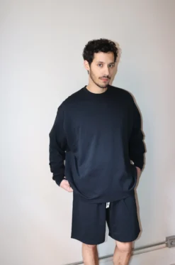 Handvaerk – Crewneck Tee L/S – Black