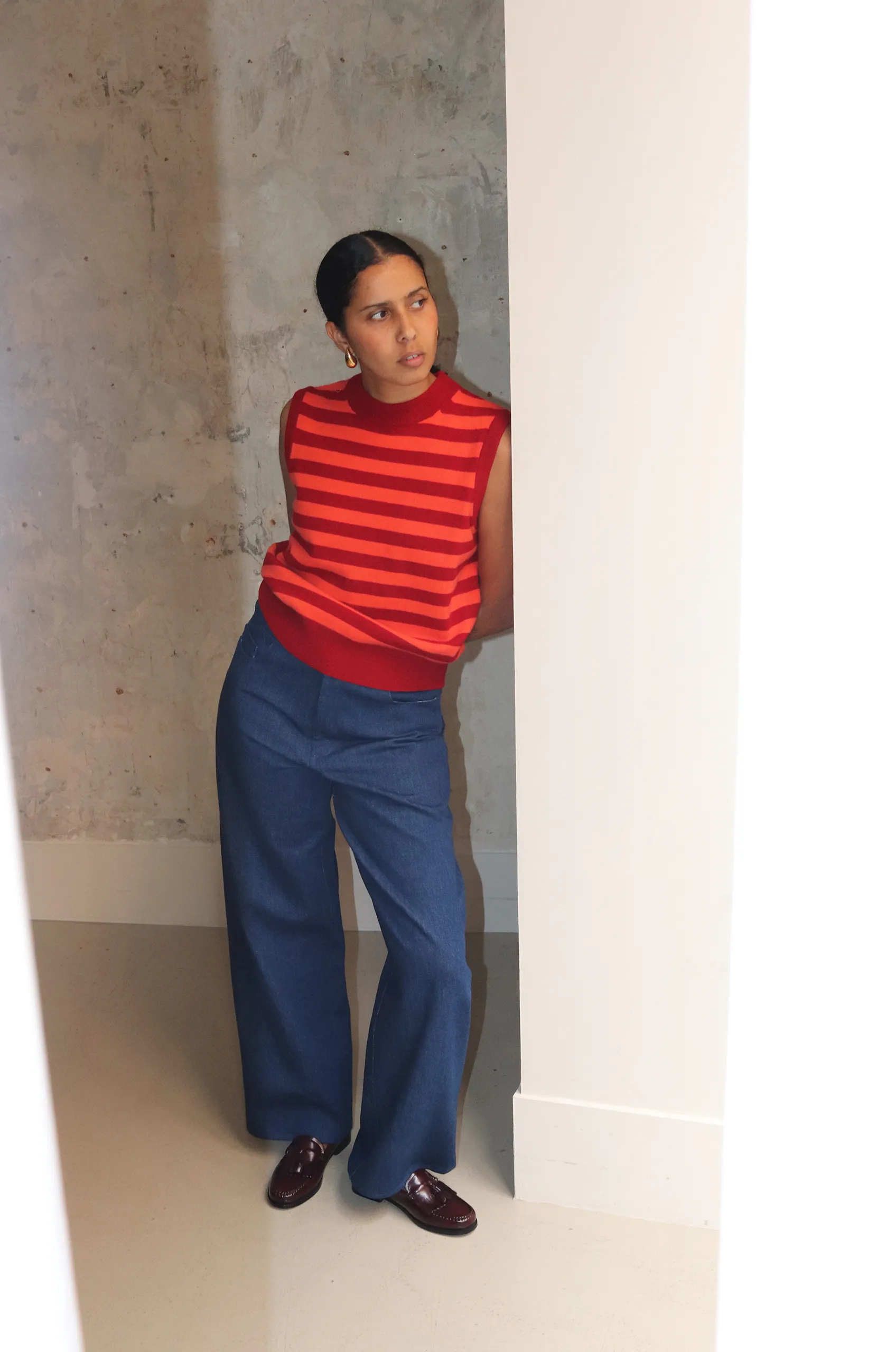 Eleph – Opa Spencer C6010912 – Gamet/Orange Stripe 4 Eleph – Opa Spencer C6010912 – Gamet/Orange Stripe – Image 2