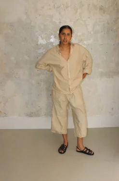 Album Di Famiglia – Wide & Short Trousers TC – Cream