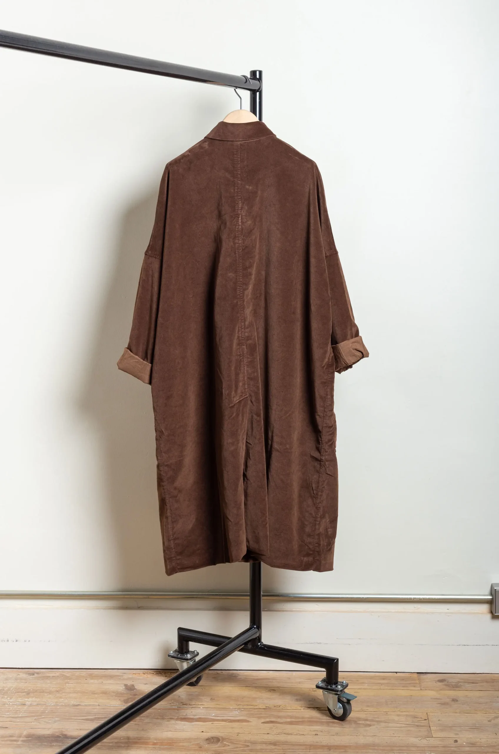 Album Di Famiglia – Velvet Loose Coat – Coffee 8 Album Di Famiglia – Velvet Loose Coat – Coffee – Image 6