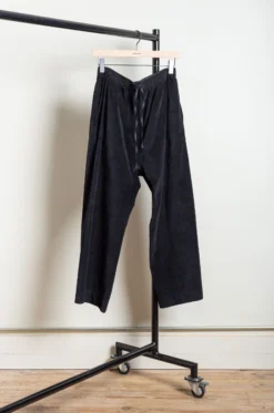 Album Di Famiglia – Men Velvet Braghe Trousers – Black