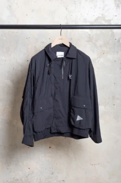 And Wander – Water Repellent Light Jacket 2 – Black