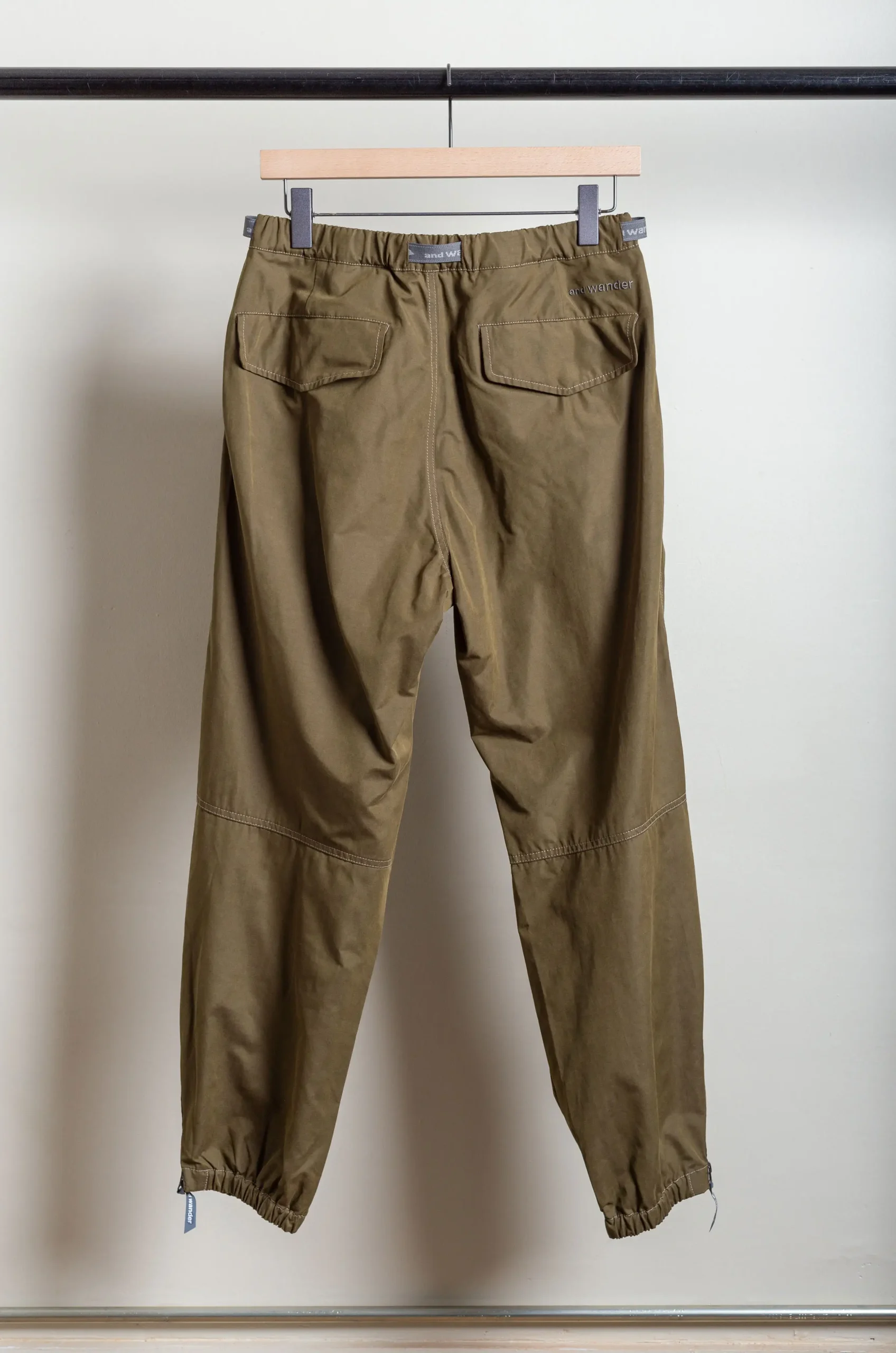 And Wander – Side Zip Hem Pants – Khaki 6 And Wander – Side Zip Hem Pants – Khaki – Image 4