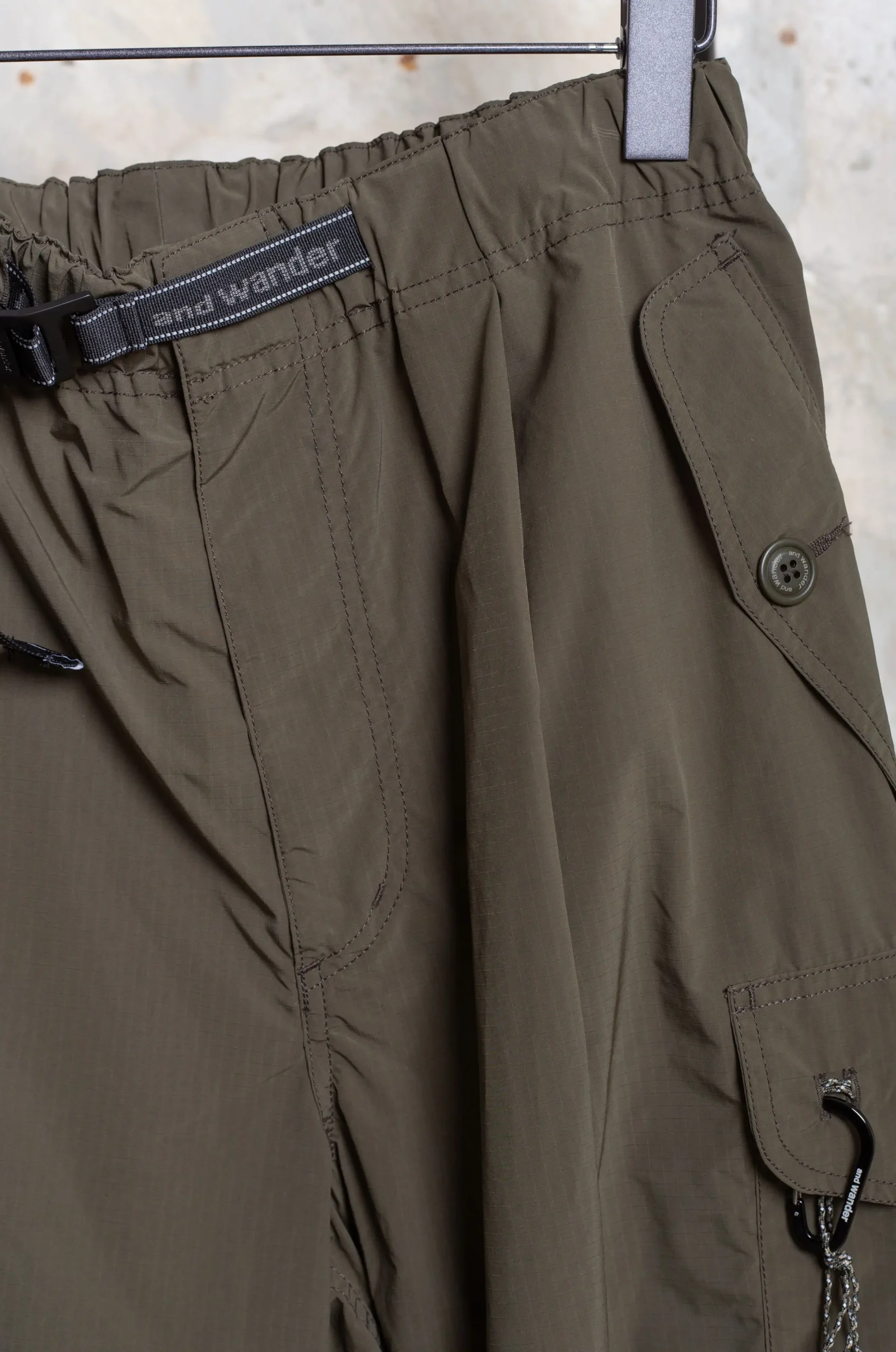 And Wander – Oversized Cargo Pants – Khaki 4 And Wander – Oversized Cargo Pants – Khaki – Image 2