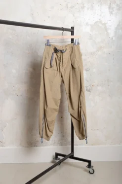 And Wander – Side Zip Hem Pants – Beige