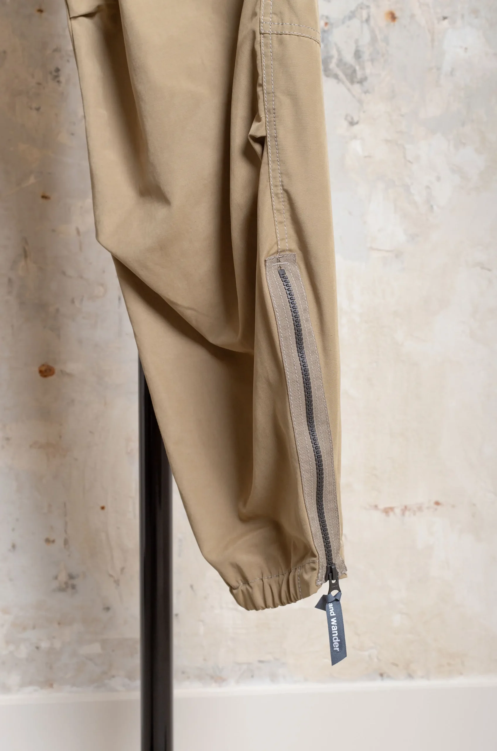 And Wander – Side Zip Hem Pants – Beige 5 And Wander – Side Zip Hem Pants – Beige – Image 3