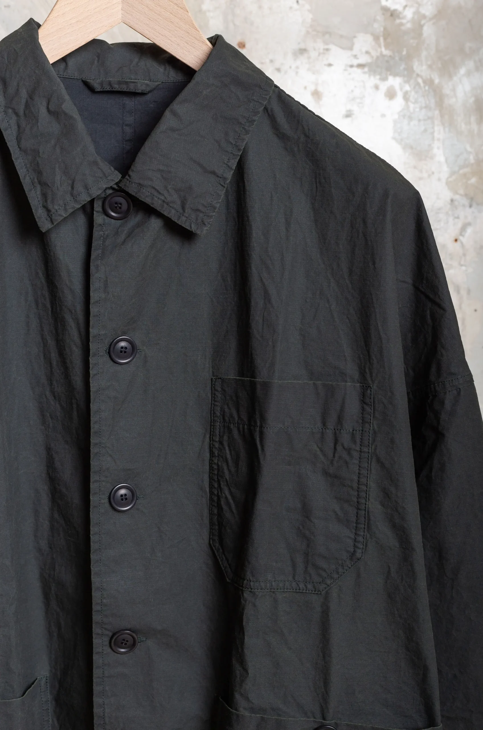 Casey Casey – Higa Travail Jacket Toughy 22HV344 – Dark Green 6 Casey Casey – Higa Travail Jacket Toughy 22HV344 – Dark Green – Image 4