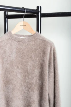 ATON – Crewneck Sweater KRAGCW0901 – Beige Top -Salomon Boutique rdv aton 27 scaled 1