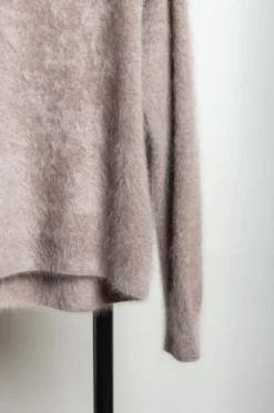 ATON – Crewneck Sweater KRAGCW0901 – Beige Top -Salomon Boutique rdv aton 28 scaled 1