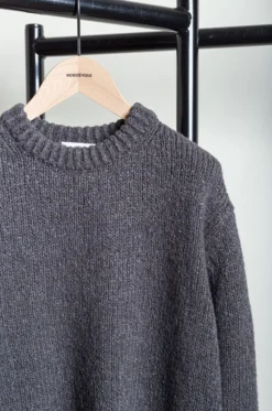 ATON – Crewneck Sweater KRAGCW0813 – Charcoal Grey -Salomon Boutique rdv aton 36 scaled 1