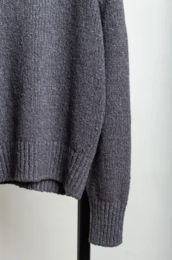 ATON – Crewneck Sweater KRAGCW0813 – Charcoal Grey -Salomon Boutique rdv aton 37 scaled 1