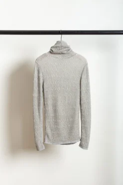 BABACO – Lurex Rib Turtle-neck BA01-TG41 – Silver -Salomon Boutique rdv babaco 11 scaled 1