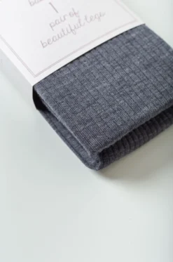 BABACO – Ribbed Tights BA02-BSM8 – Charcoal -Salomon Boutique rdv babaco 46 scaled 1