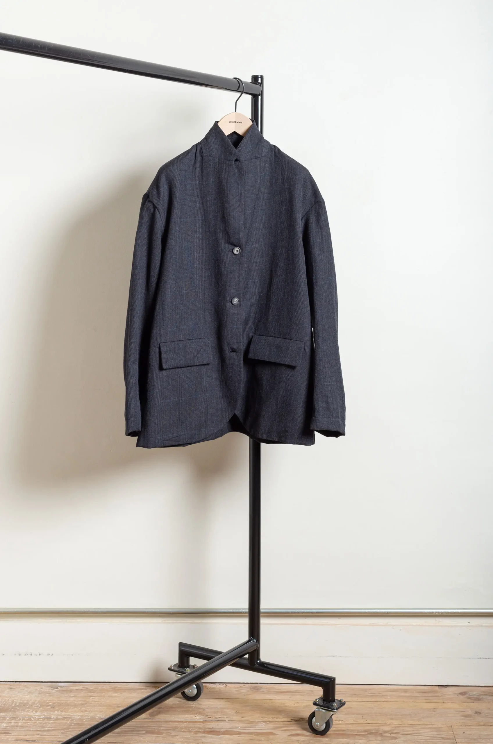 Bergfabel – Bea Jacket BFWJ164/333 – Charcoal Check 5 Bergfabel – Bea Jacket BFWJ164/333 – Charcoal Check – Image 3