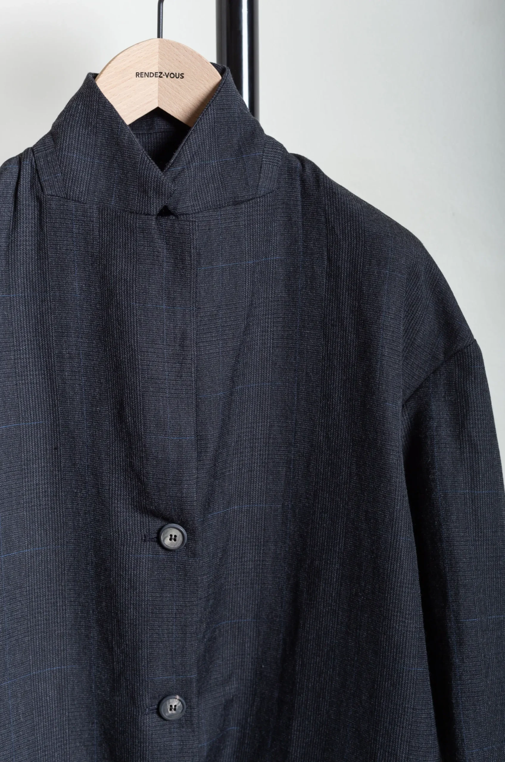 Bergfabel – Bea Jacket BFWJ164/333 – Charcoal Check 6 Bergfabel – Bea Jacket BFWJ164/333 – Charcoal Check – Image 4