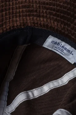 Câbleami – 5W Corduroy Metro Hat With Drawcord 002-23AW – Brown -Salomon Boutique rdv cableami 26 scaled 1