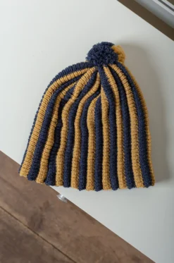 CAWLEY – Stripe Pleat Hat – Vintage Heater/Maze -Salomon Boutique rdv cawley 53 scaled 1