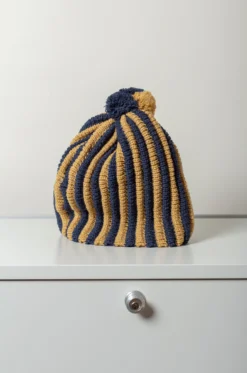 CAWLEY – Stripe Pleat Hat – Vintage Heater/Maze -Salomon Boutique rdv cawley 55 scaled 1