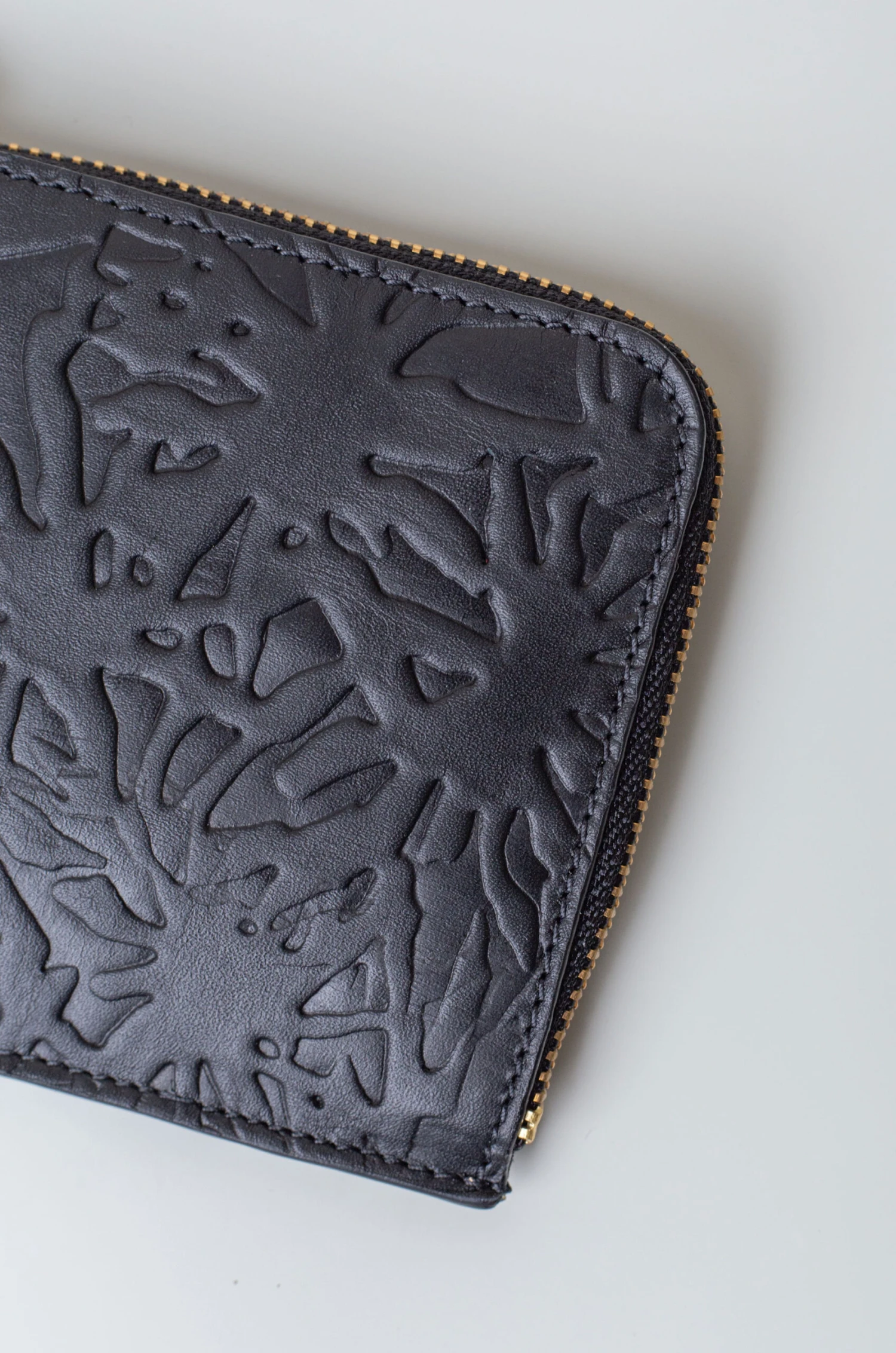 Comme Des Garçons – Wallet Embossed Forest SA3100EF – Black 3 Comme Des Garçons – Wallet Embossed Forest SA3100EF – Black