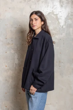 Chimala – Unisex Double Face Knit Jacket CS36-K16 – Dark Navy -Salomon Boutique rdv chimala 10 scaled 1