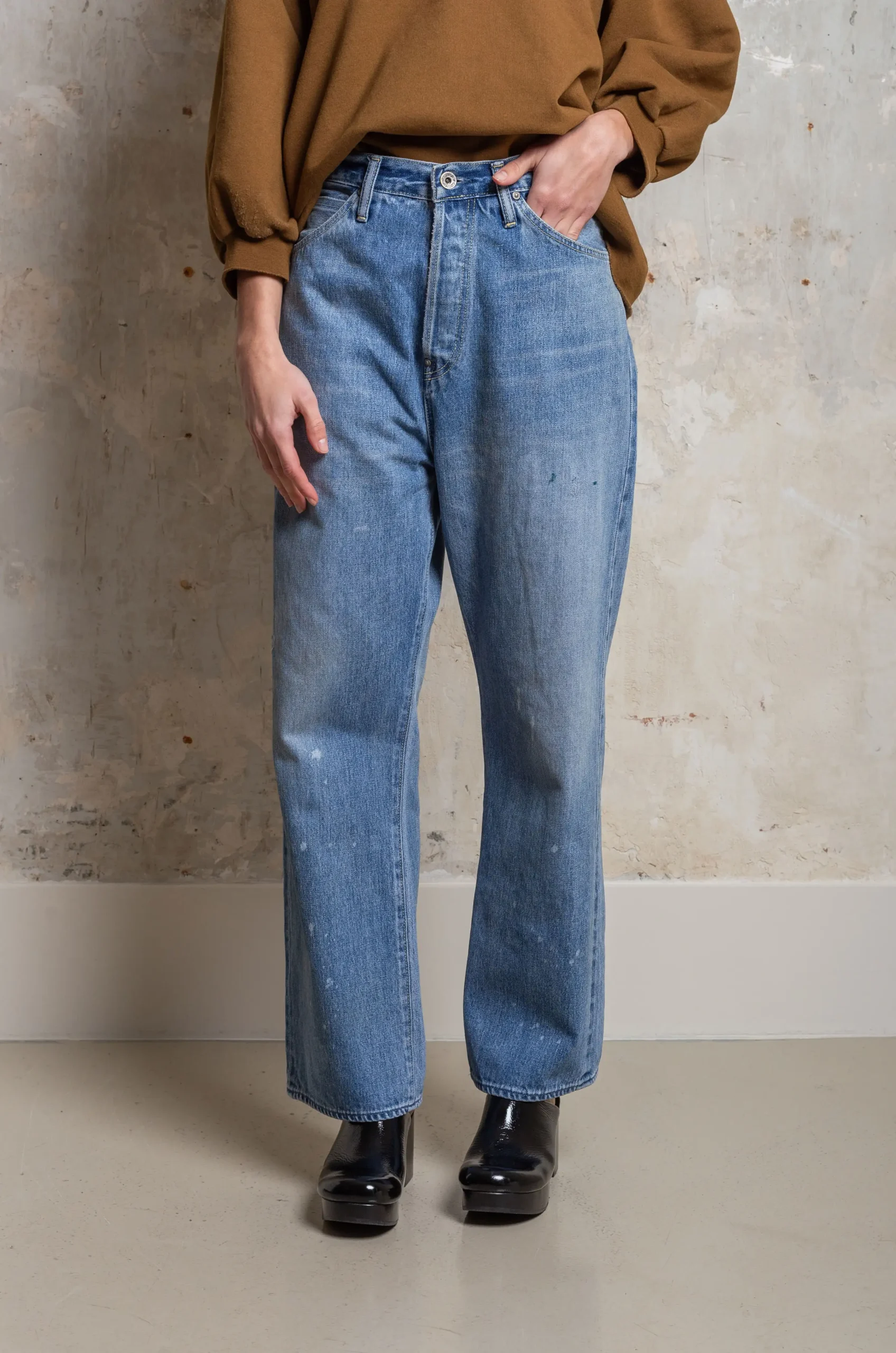 Chimala – Women 13OZ Selvedge Denim Baggy Cut CS36-WP03 – Very Light 4 Chimala – Women 13OZ Selvedge Denim Baggy Cut CS36-WP03 – Very Light – Image 2