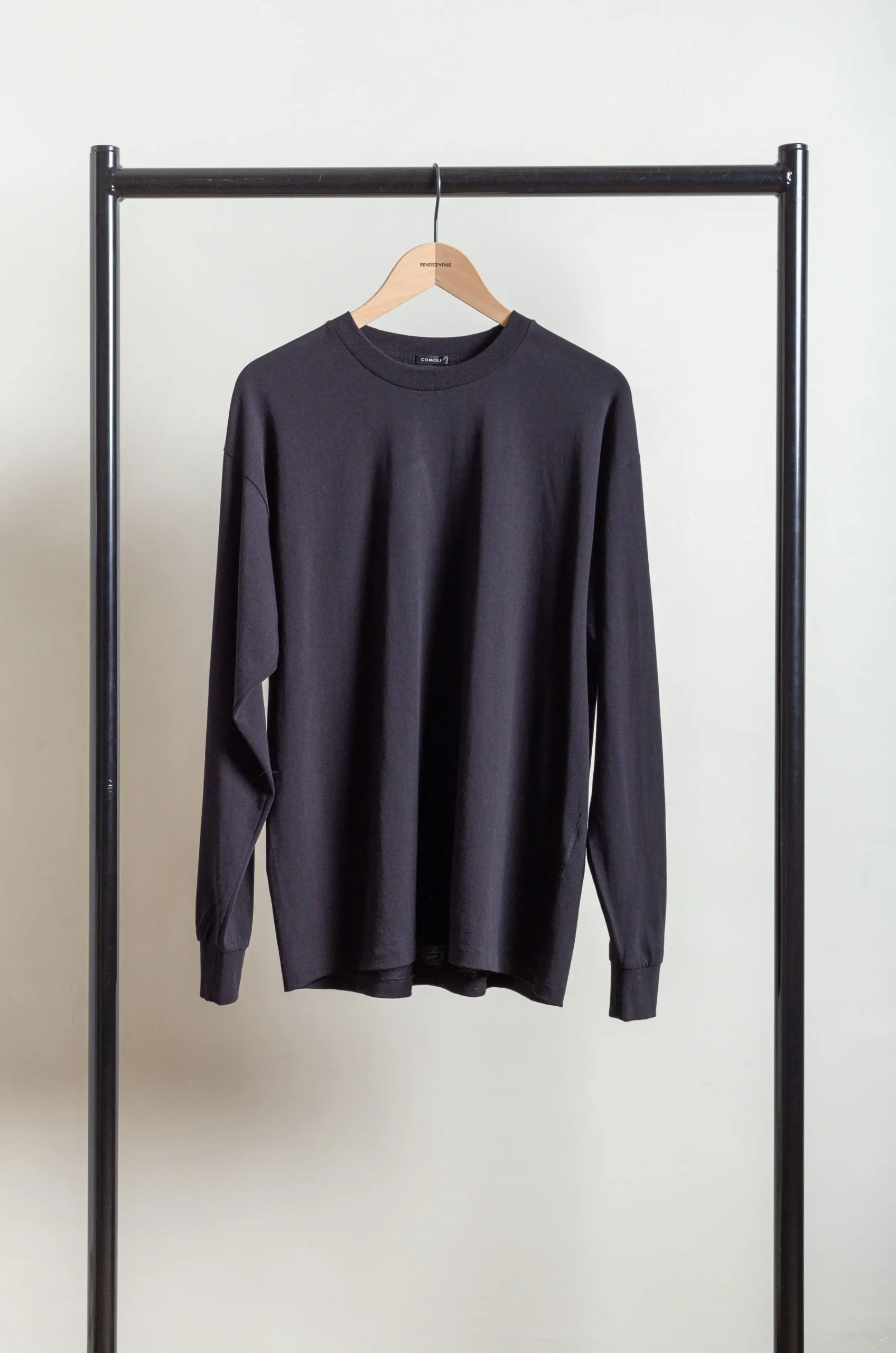 Comoli – T-Shirt A03-05011 – Black 4 Comoli – T-Shirt A03-05011 – Black – Image 2