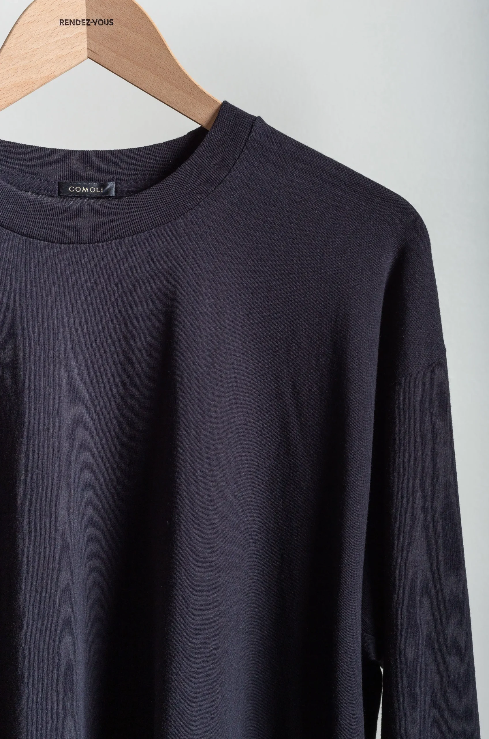 Comoli – T-Shirt A03-05011 – Black 5 Comoli – T-Shirt A03-05011 – Black – Image 3