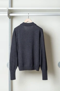 Comoli – Sweater A03-06011 – Charcoal -Salomon Boutique rdv comoli 16 scaled 1