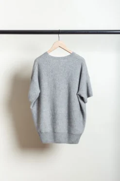 C.T. Plage – Ladies Round Halfsleeve Pullover CT22332L-13 – Grey -Salomon Boutique rdv ct plage 24 scaled 1