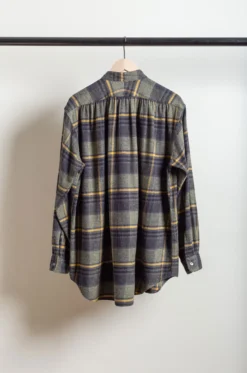 Engineered Garments – Wing Collar Shirt – Yellow/Gray -Salomon Boutique rdv egineered 06 scaled 1