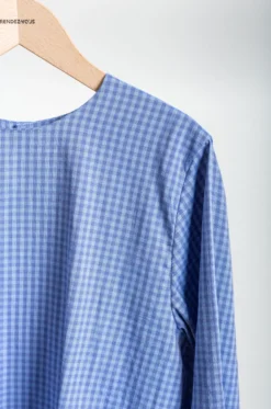Eleph – Mumu Top L/S – Blue Check -Salomon Boutique rdv eleph 29 scaled 1