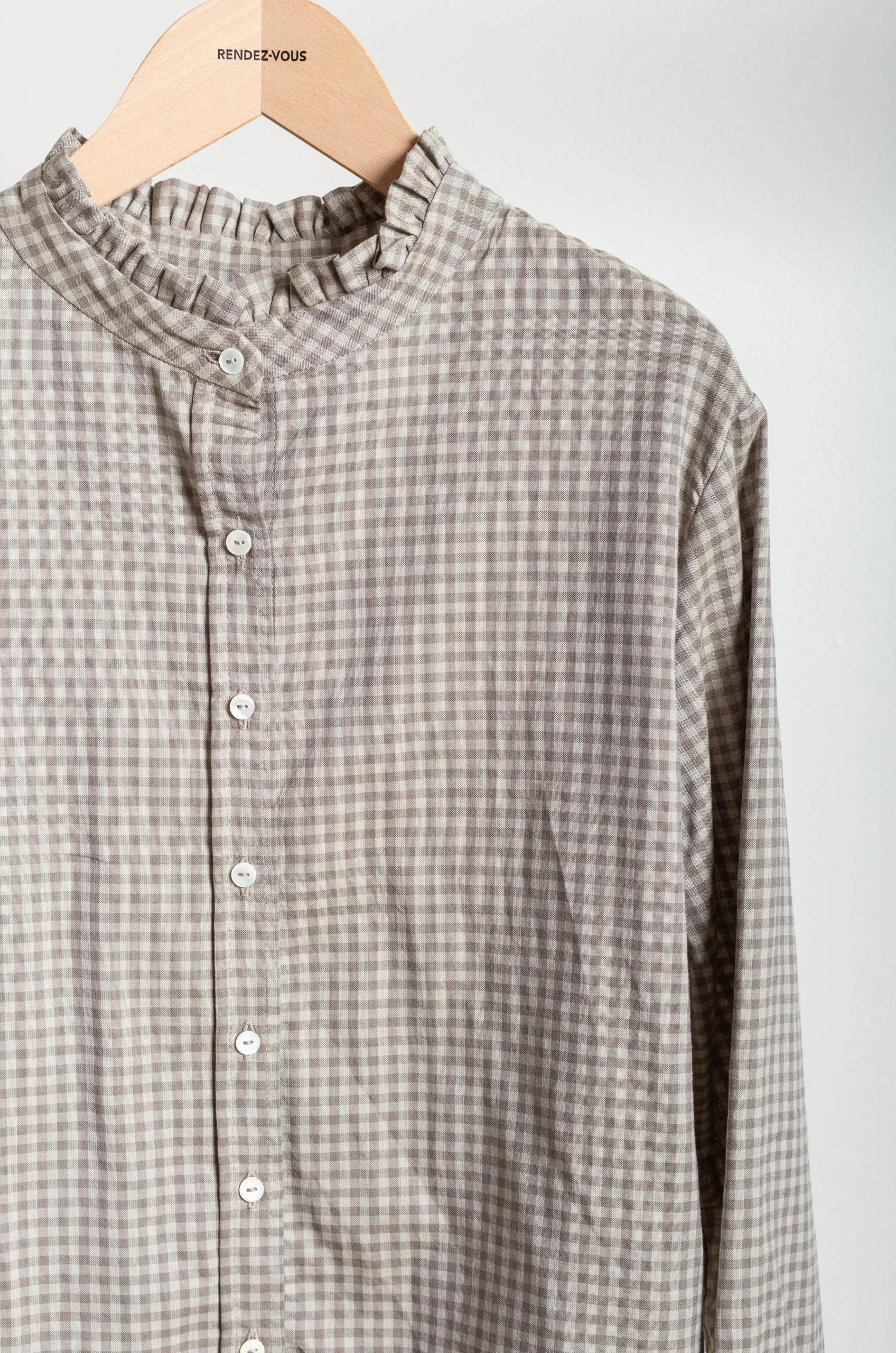 Eleph – Happy Shirt C6010105 – Brown Check 5 Eleph – Happy Shirt C6010105 – Brown Check – Image 3